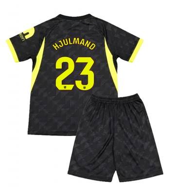 Atletico Madrid Morten Hjulmand #23 Replika Bortatröja Barn 2026-27 Kortärmad (+ Korta byxor)